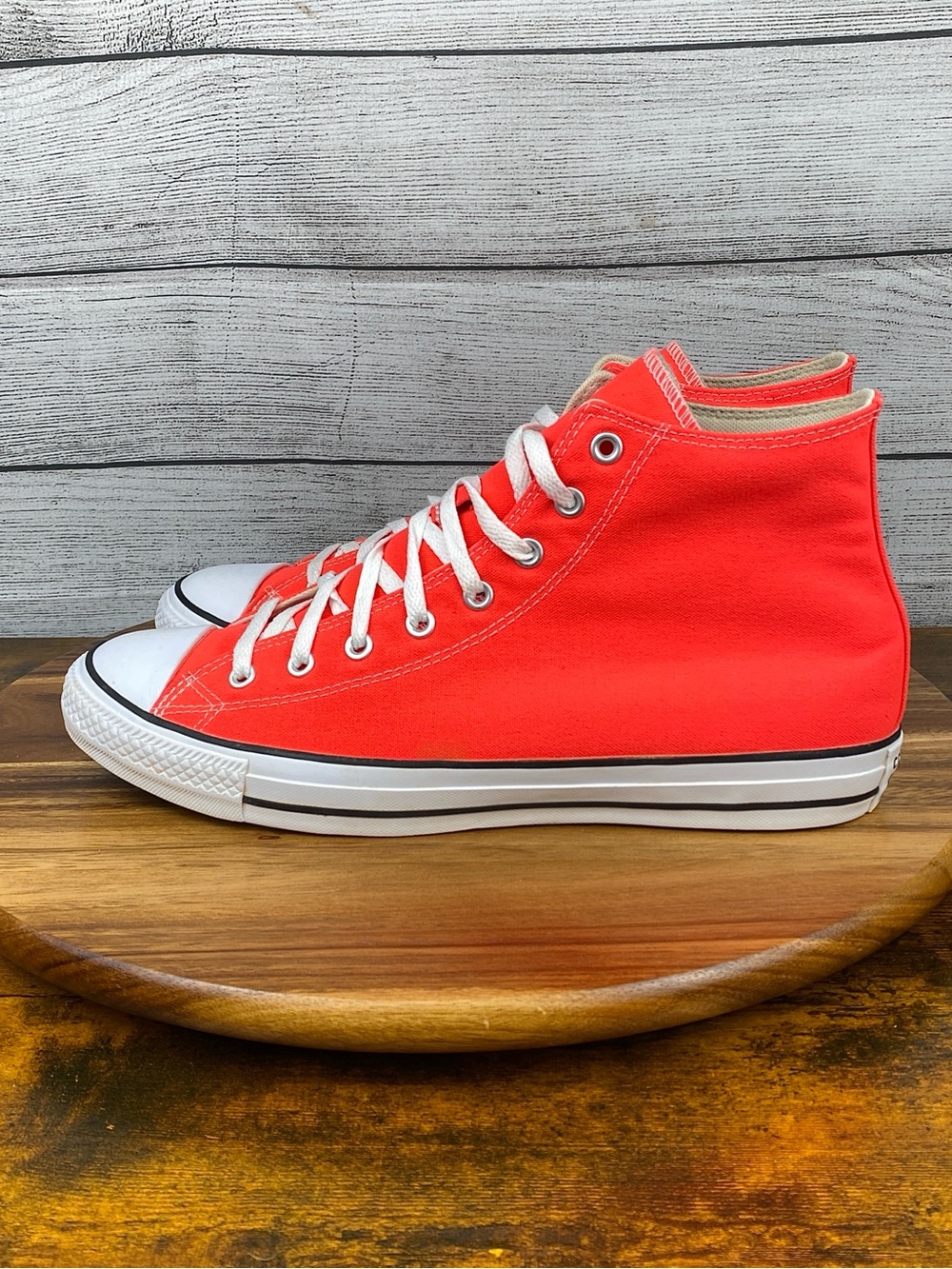 Converse Chuck Taylor All Star High Bright Crimson Sneakers 166264F Mens Size 13